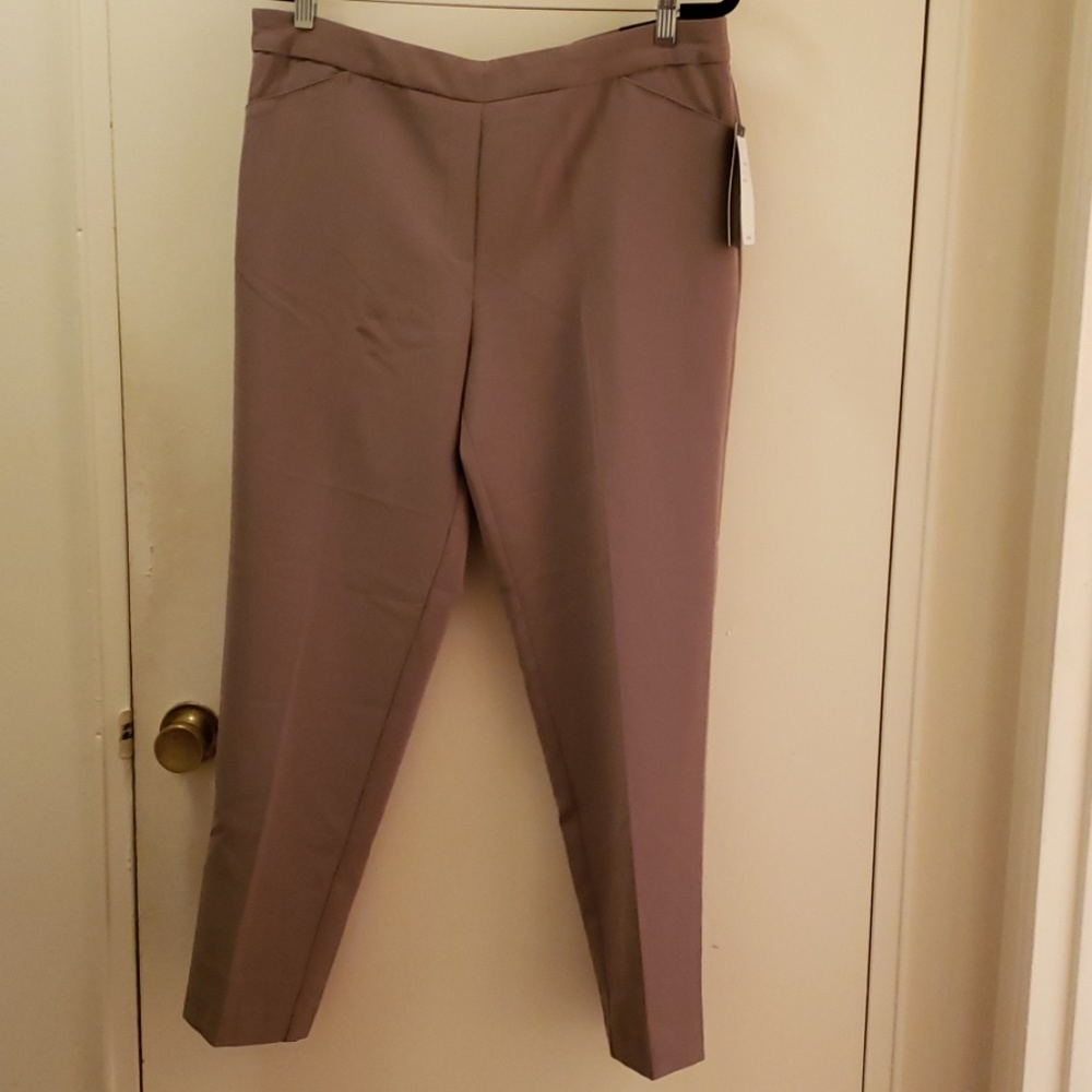 Zac & Rachel Taupe Slim Ankle Dress Pants Size 12